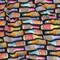 1 Yard Cotton Voile Rainbow Bottles on Black Pop Bottle Parade Print Fabric